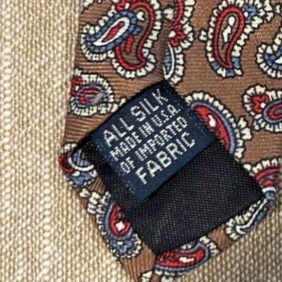 Paisley Print Silk Necktie - Picture 3 of 3